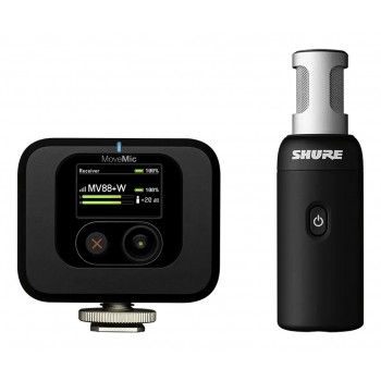 Shure MV88+W-KIT-Z6 - wireless stereo microphone with an on-camera receiver