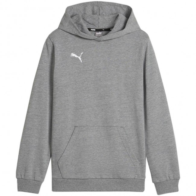 Puma Team Goal Casuals Hoddy Sweatshirt Grey 658619 33 140cm