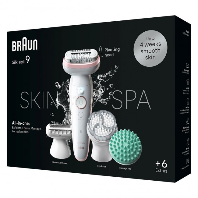 Braun Silk- pil 9 SkinSpa 40 tweezers Rose gold, White