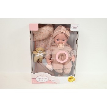 BAYER Lalka Reborn 38cm+akcesoria 93827AO 21194