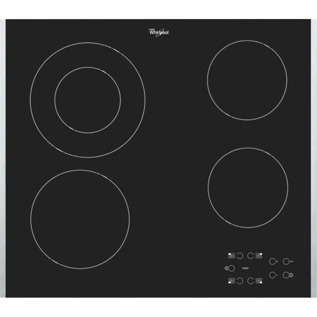 Whirlpool AKT 8130 BA hob Black Built-in Ceramic 4 zone(s)