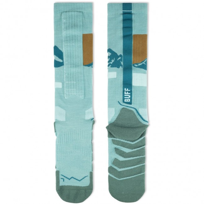 BUFF Merino HW Over Calf Socks HW01, Green L