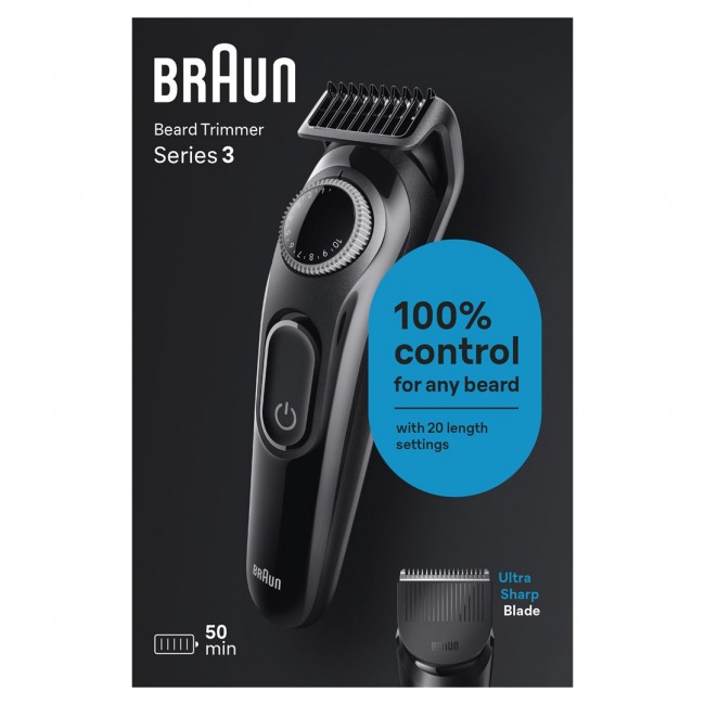 Braun BeardTrimmer 3 Beard Trm 3 BT3400 Braun BeardTrimmer 3 Beard Trm 3 BT3400