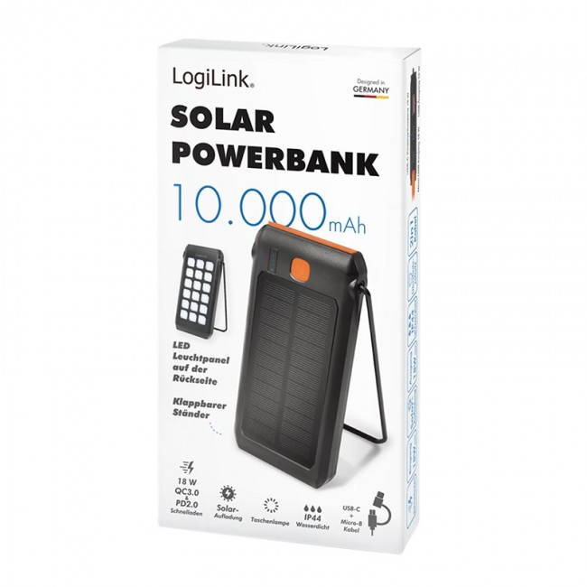 LogiLink PA0273 power bank 10000 mAh Black