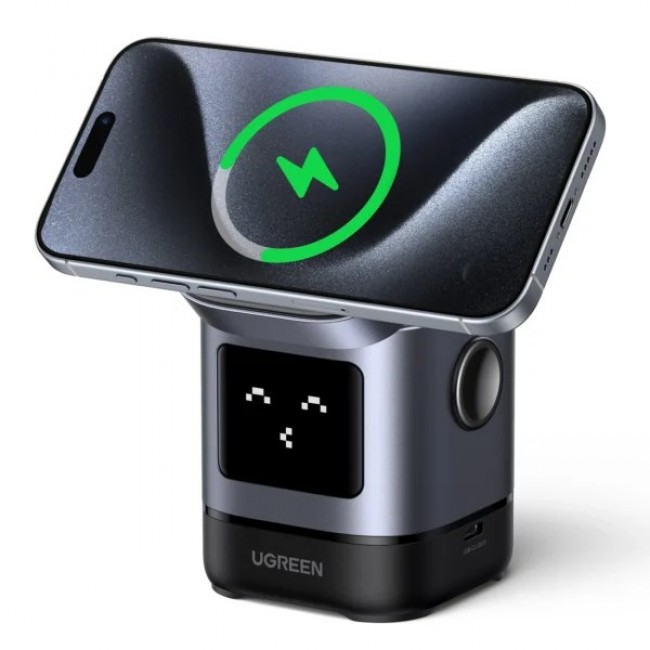 Ugreen 45775 mobile device charger Universal Black, Grey AC Wireless charging Fast charging Indoor