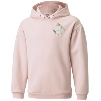 Puma Alpha Hoodie FL Sweatshirt Light Pink 589232 36 152cm