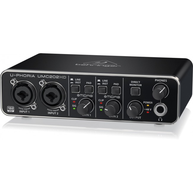 Behringer UMC202HD recording audio interface Behringer UMC202HD recording audio interface