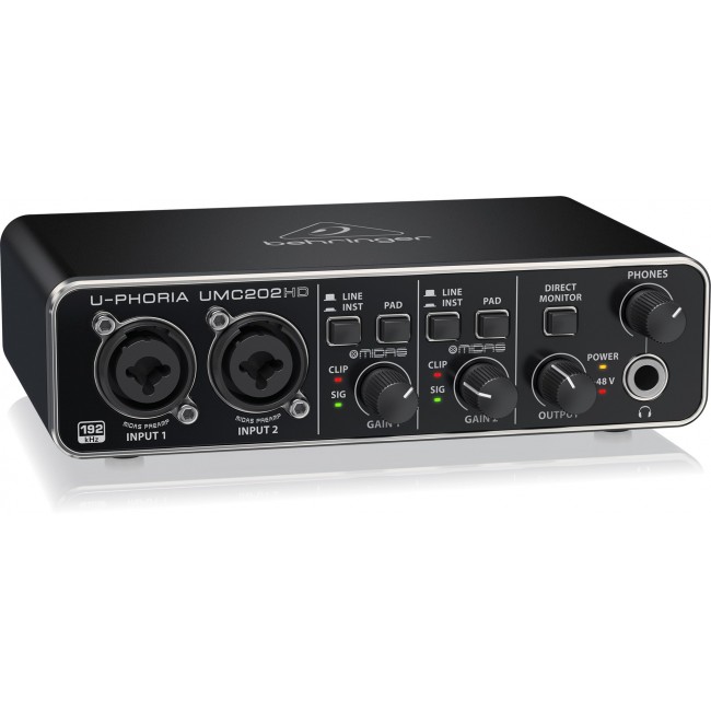 Behringer UMC202HD recording audio interface Behringer UMC202HD recording audio interface