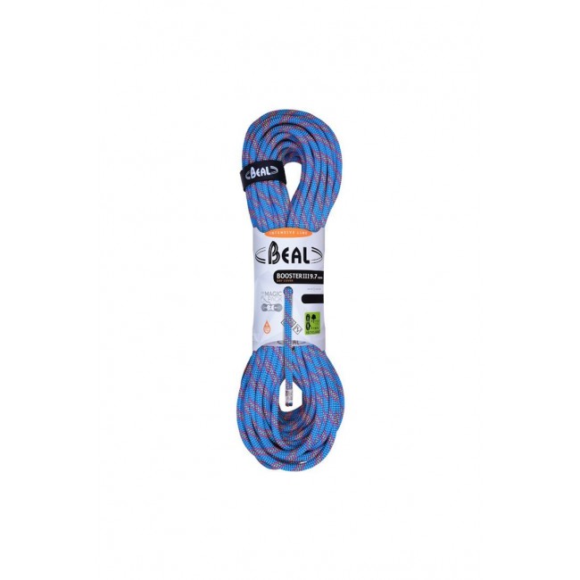 Booster rope 9.7mm 70m dry-blue BEAL Booster rope 9.7mm 70m dry-blue BEAL