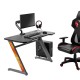 NanoRS RS120 Gaming Computer Desk, Modern Design, Light and Stable ( 50kg max load), Black & Orange, NanoRS RS120 Gaming Computer Desk, Modern Design, Light and Stable ( 50kg max load), Black & Orange,