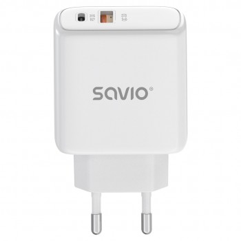 Savio LA-12 mobile device charger Universal White AC Fast charging Indoor