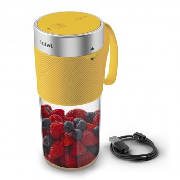 Tefal Lightmix BL1C0230 blender 0.3 L Portable blender Stainless steel, Transparent, Yellow