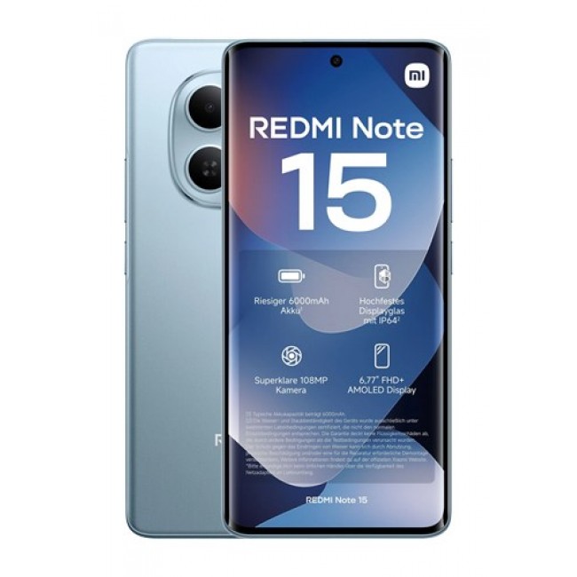 Xiaomi Redmi Note 15 5G Glacier Blue - 17.2 cm (6.77