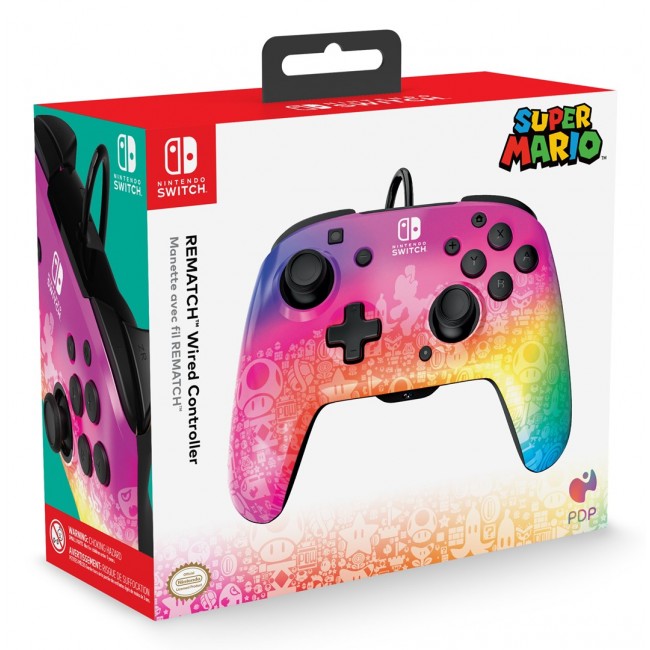 PDP REMATCH Wired Controller: Star Spectrum for Nintendo Switch, Nintendo Switch - OLED Model