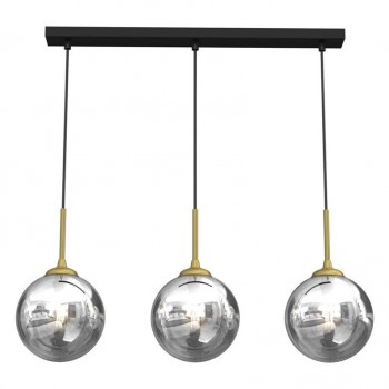 PENDANT LIGHT BURSA 3XE14 LINE BL/GOLD