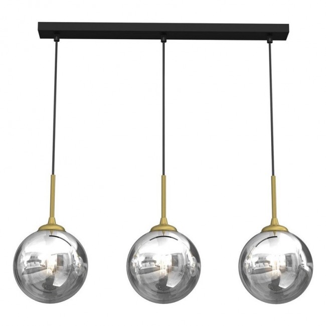 PENDANT LIGHT BURSA 3XE14 LINE BL/GOLD PENDANT LIGHT BURSA 3XE14 LINE BL/GOLD