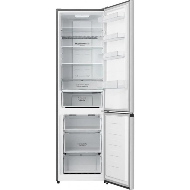 Gorenje NRK620EAXL4 Freestanding fridge freezer 336 L Stainless steel