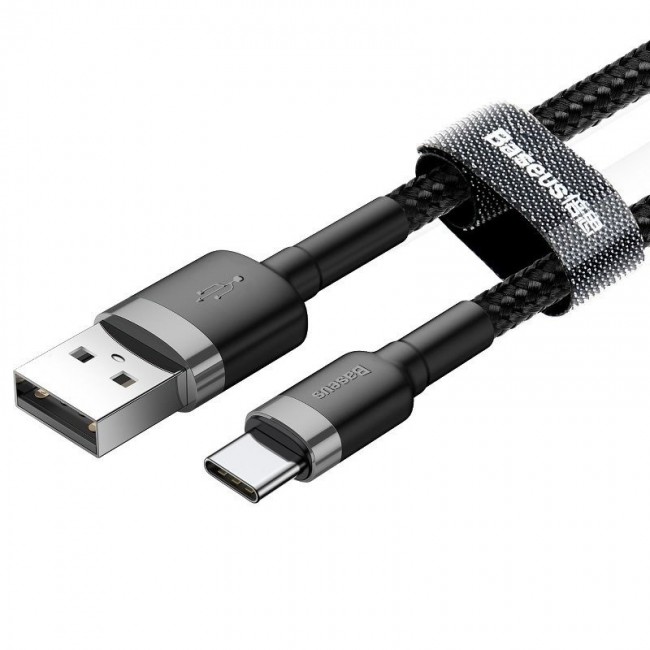 USB-C cable Baseus Cafule 3A 1m (gray & black)