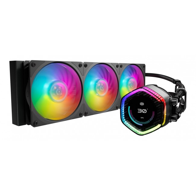 Cooler Master MasterLiquid 360 ION Processor All-in-one liquid cooler 12 cm Black 1 pc(s) Cooler Master MasterLiquid 360 ION Processor All-in-one liquid cooler 12 cm Black 1 pc(s)
