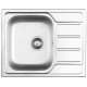PYRAMIS 100187601 kitchen sink Flush-mounted sink Rectangular Stainless steel PYRAMIS 100187601 kitchen sink Flush-mounted sink Rectangular Stainless steel