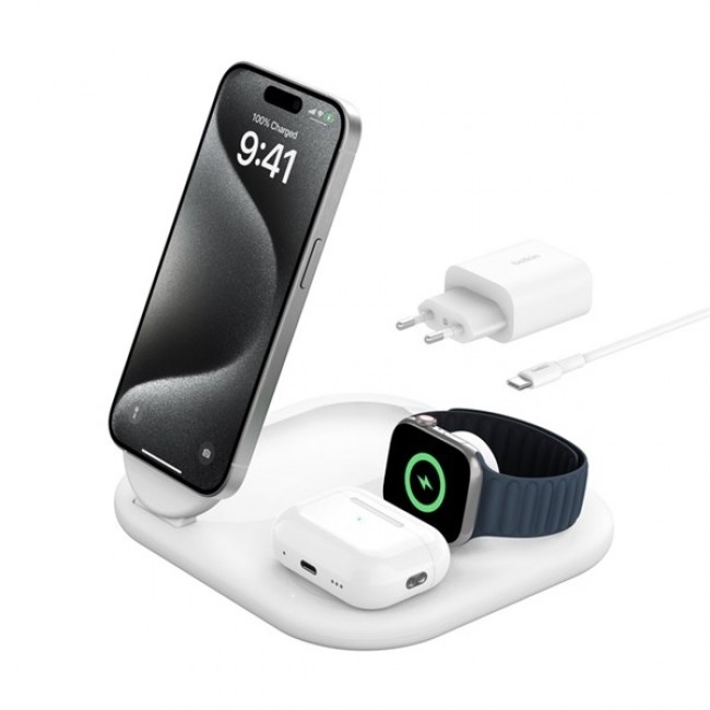 Belkin BoostCharge Headphones, Smartphone, Smartwatch White USB Wireless charging Fast charging Indoor Belkin BoostCharge Headphones, Smartphone, Smartwatch White USB Wireless charging Fast charging Indoor