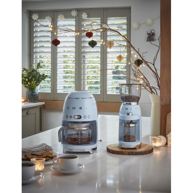 Smeg 50's Style Drip Filter Coffee Machine DCF02PBEU Pastel Blue