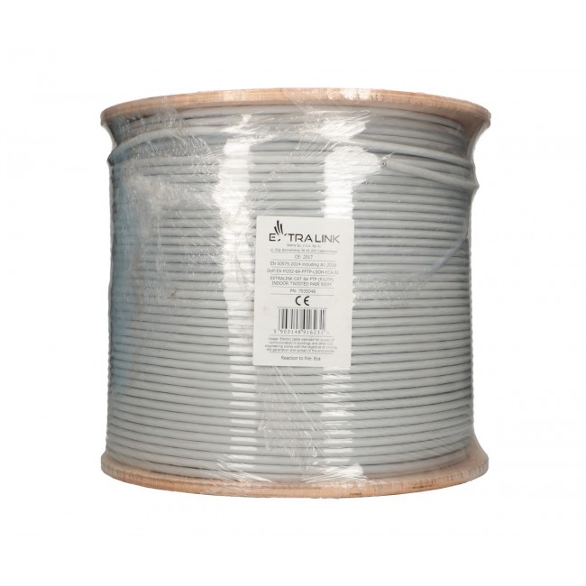 Extralink Twisted pair CAT6A FTP (F/FTP) V2 Indoor 500M