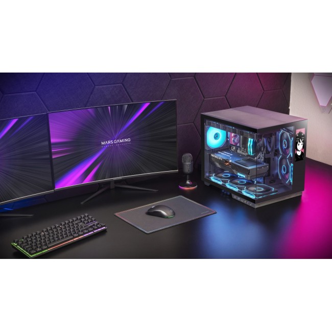 Mars Gaming MCMIRAGE computer case Midi Tower Black