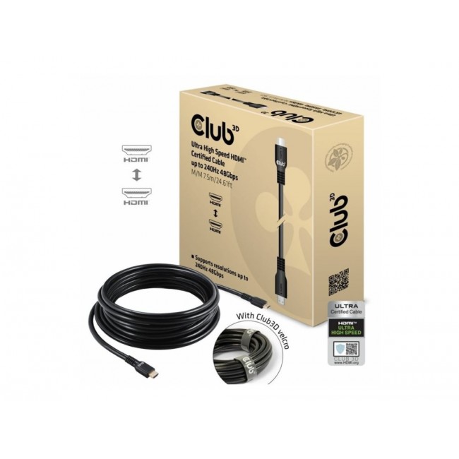 CLUB3D CAC-1378 HDMI cable 7.5 m HDMI Type A (Standard) Black