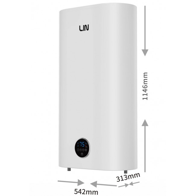 LIN LIFVD1SMWH 100L UNIVERSAL electric water heater, white, WiFi