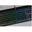 Corsair | Rubber Dome | K55 RGB PRO | Gaming keyboard | Gaming Keyboard | RGB LED light | US | Wired | Black
