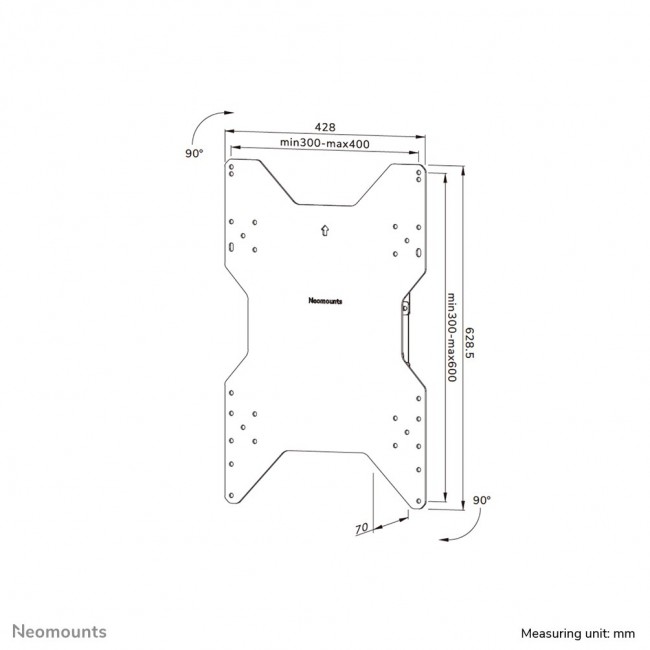 Neomounts WL85-515WH16 TV wall mount 55-75