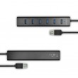 AXAGON HUE-SA7BP - hub - 7 porte
