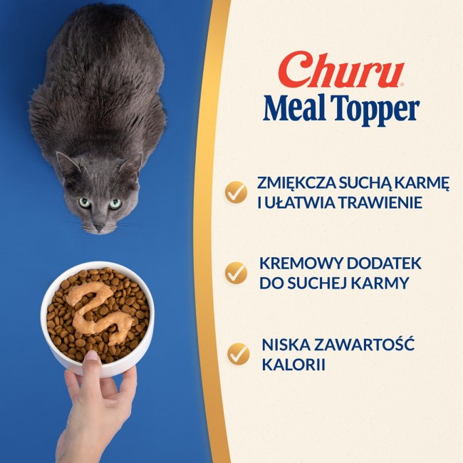 INABA Churu Meal Topper Chicken - cat treats - 4 x 14g