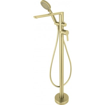 Freestanding bathtub mixer with shower set