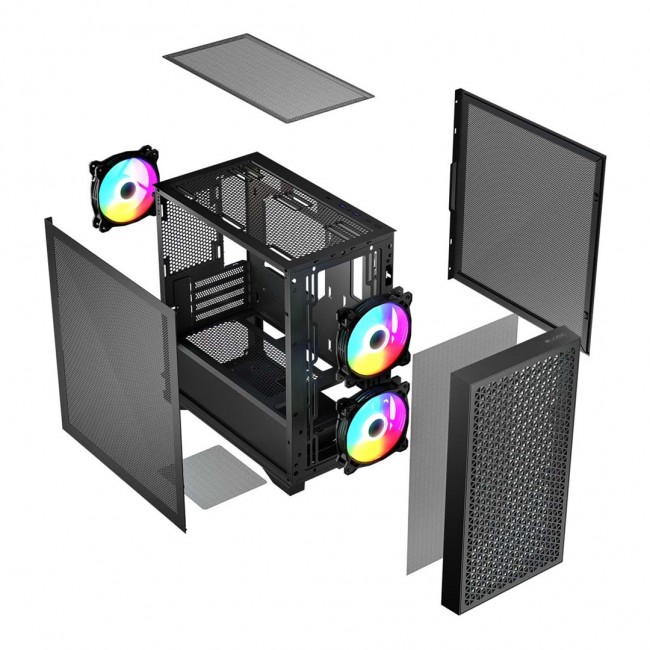 Logic DART PRO ARGB MINI USB-C PC Case Black Logic DART PRO ARGB MINI USB-C PC Case Black