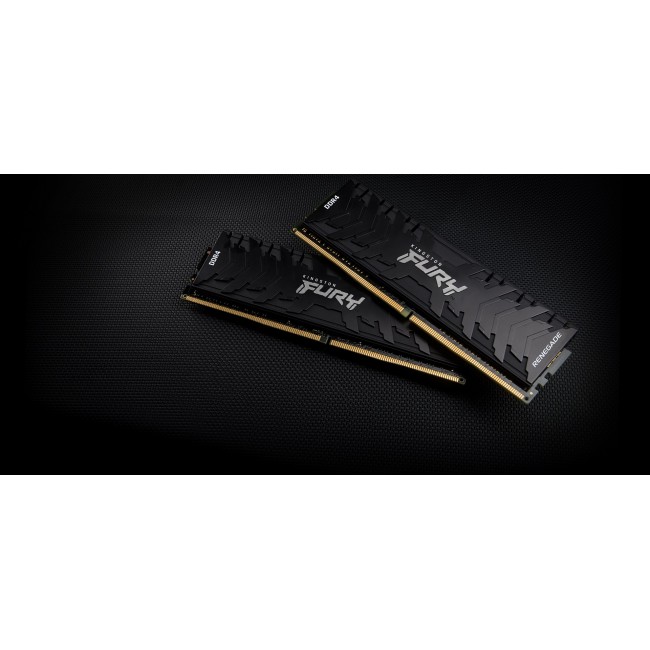 Kingston Technology FURY 32GB 3600MT/s DDR4 CL16 DIMM (Kit of 2) 2RX8 Renegade Black Kingston Technology FURY 32GB 3600MT/s DDR4 CL16 DIMM (Kit of 2) 2RX8 Renegade Black