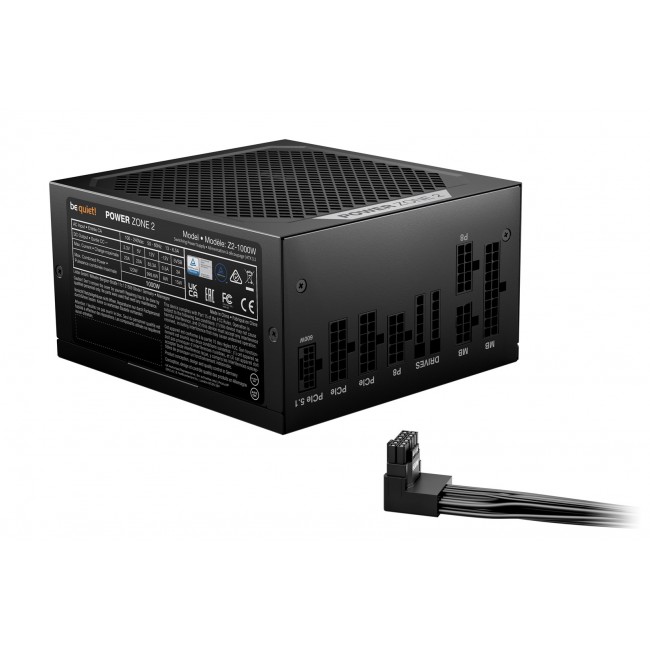 be quiet! POWER ZONE 2 1000W power supply unit 20+4 pin ATX ATX Black be quiet! POWER ZONE 2 1000W power supply unit 20+4 pin ATX ATX Black