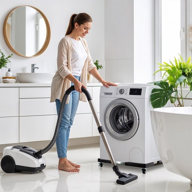 Maclean mobile washing machine stand, caster lock, 700-900mm wide, universal, up to 200kg, MC-119 B Maclean mobile washing machine stand, caster lock, 700-900mm wide, universal, up to 200kg, MC-119 B