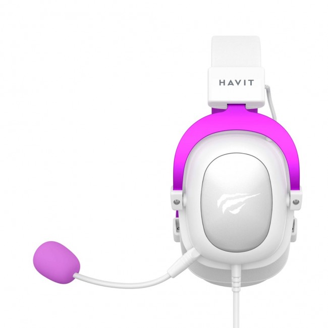 Havit H2002d - gaming headphones, white and purple Havit H2002d - gaming headphones, white and purple