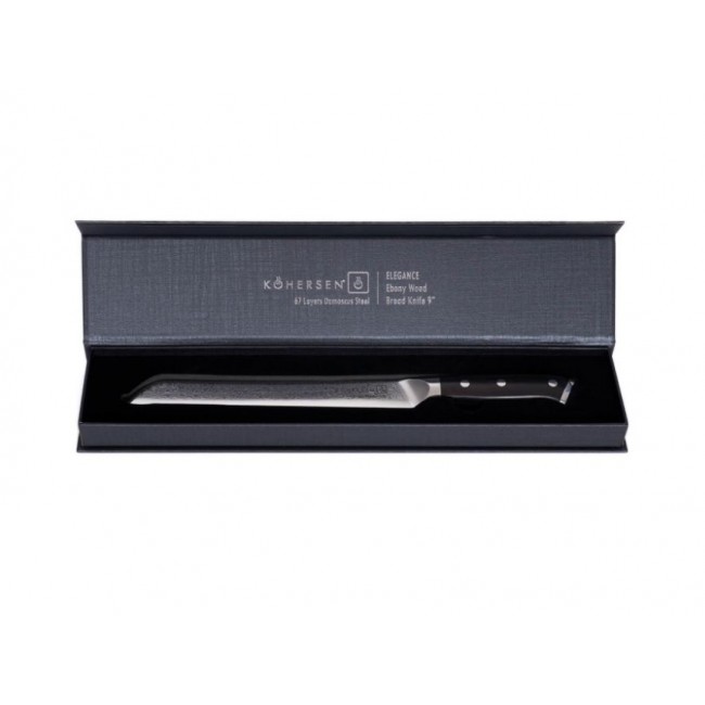 Kohersen Elegance Ebony Wood bread knife 22.9 cm Kohersen Elegance Ebony Wood bread knife 22.9 cm
