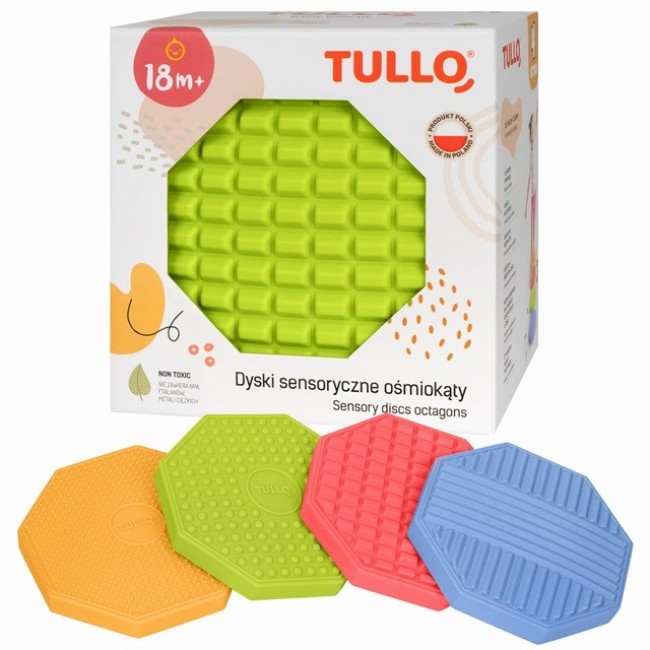 Tullo Sensory discs, octagons, 4 pcs. Tullo Sensory discs, octagons, 4 pcs.