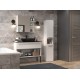 Bathroom cabinet NEL III 31x30x174 cm, matt white Bathroom cabinet NEL III 31x30x174 cm, matt white