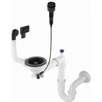 Siphon for 1-bowl granite sink - Space-Saver