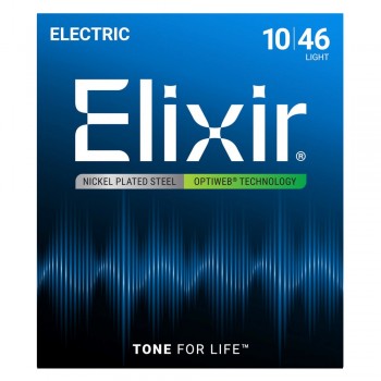 Elixir 19052 Optiweb Light - electric guitar strings (10 46)