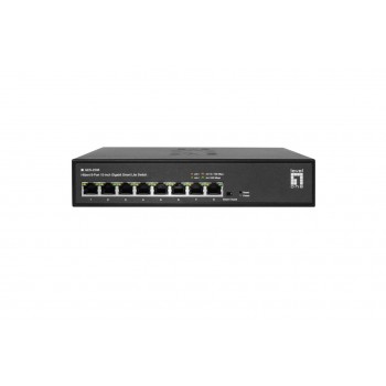LevelOne Hilbert 10 8-Port Gigabit Smart Lite Switch, 8 x Gigabit RJ45 (10/100/1000)