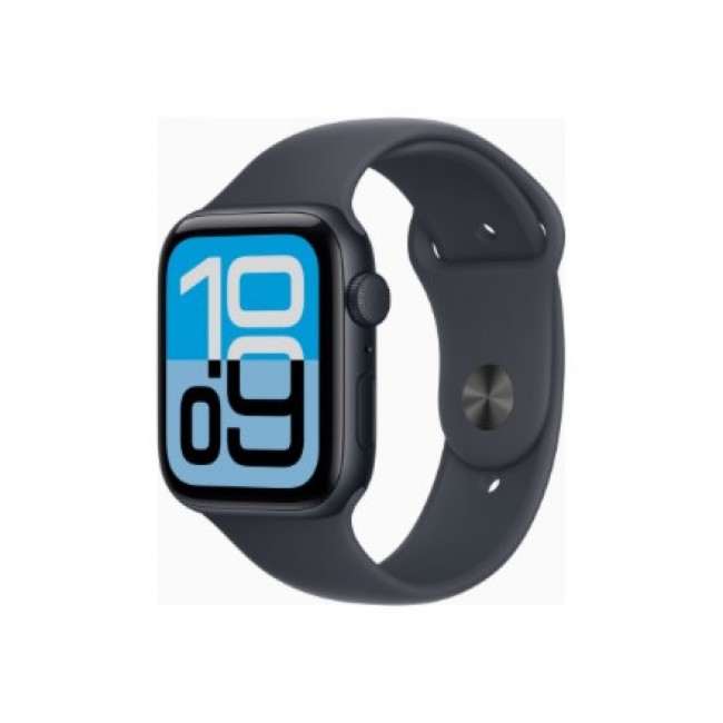 Apple Watch SE (3nd generation) SE 3 GPS 44mm Midnight Aluminium Case with Midnight Sport Band - M/L