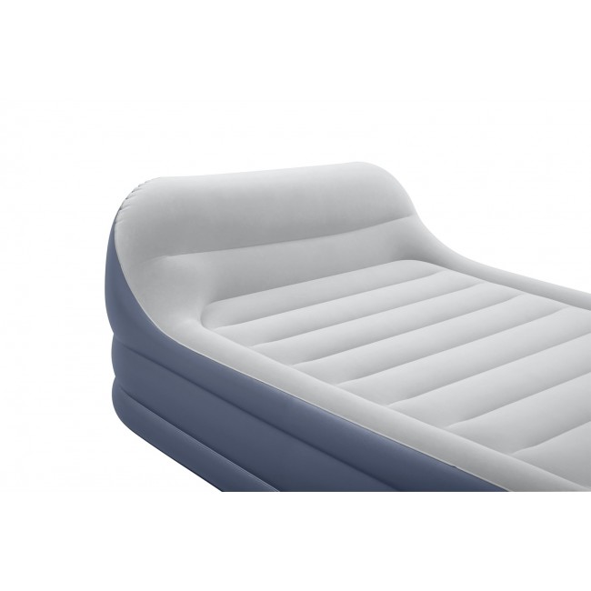 Bestway Tritech SleekFlow Headboard Air Mattress Queen with Built-in AC Pump and Antimicrobial Coating 2.26 m x 1.52 m x 84 cm