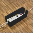 LogiLink KAB0077 cable organizer Universal Cable box Black 3 pc(s)