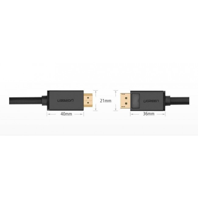 Ugreen 10203 video cable adapter 3 m DisplayPort HDMI Black Ugreen 10203 video cable adapter 3 m DisplayPort HDMI Black